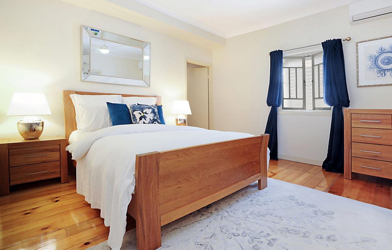 Bedroom of a full renovation project by Redchip Constructions at Holland park