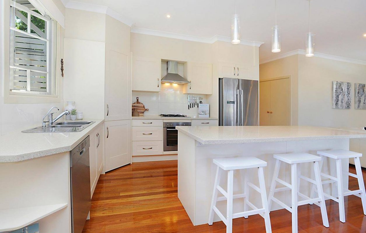 Renovated kitchen in a home at Holland Park Brisbane