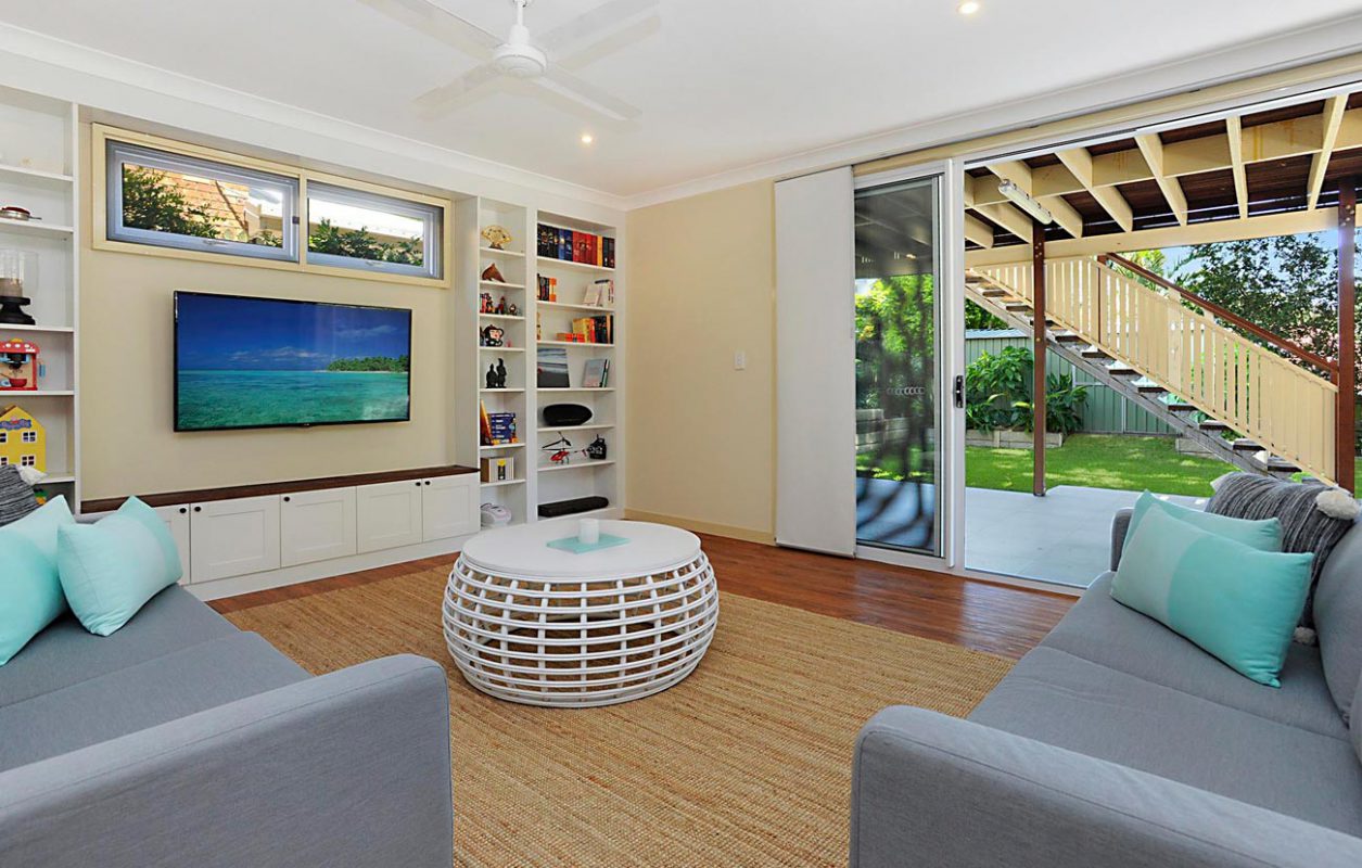 Completed lounge room renovation in Brisbane
